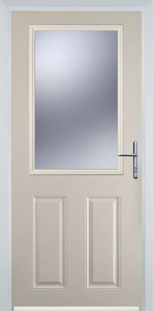 Door Stop 2 Panel 1 Square (F) Traditional Door - Cream