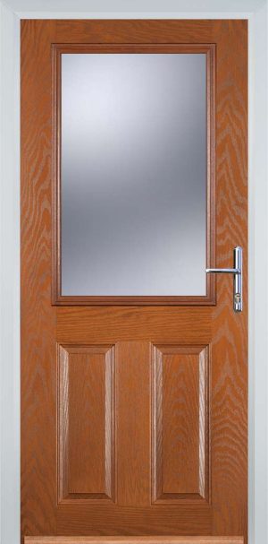 Door Stop 2 Panel 1 Square (F) Traditional Door - Oak