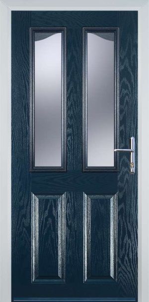 Door Stop 2 Panel 2 Angle (B) Traditional Door - Blue
