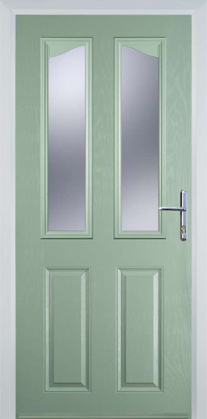 Door Stop 2 Panel 2 Angle (B) Traditional Door - Chartwell Green