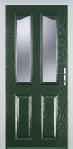 Door Stop 2 Panel 2 Angle (B) Traditional Door - Green
