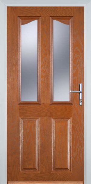 Door Stop 2 Panel 2 Angle (B) Traditional Door - Oak