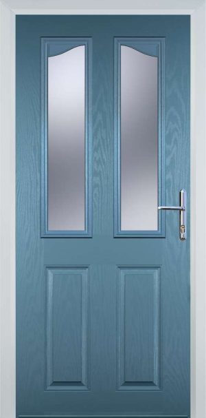Door Stop 2 Panel 2 Angle (B) Traditional Door - Pastle Blue