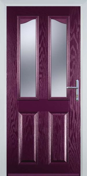 Door Stop 2 Panel 2 Angle (B) Traditional Door - Purple Violet