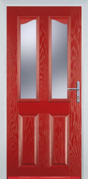 Door Stop 2 Panel 2 Angle (B) Traditional Door - Red