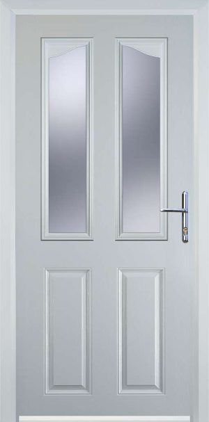 Door Stop 2 Panel 2 Angle (B) Traditional Door - White
