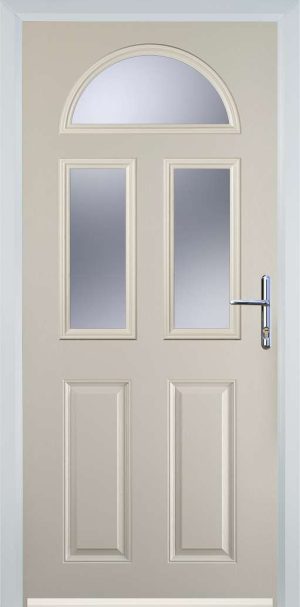 Door Stop 2 Panel 2 Square 1 Arch (G) Traditional Door - Cream