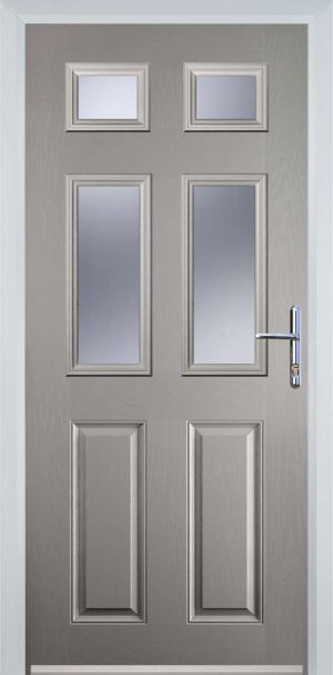 Door Stop 3 panel 1 Square (61) Traditional Door - Agate Gry