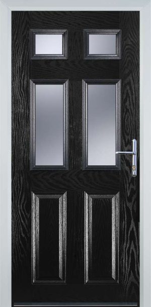 Door Stop 3 panel 1 Square (61) Traditional Door - Black