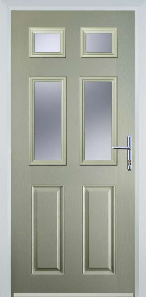 Door Stop 3 panel 1 Square (61) Traditional Door - Pebble Grey
