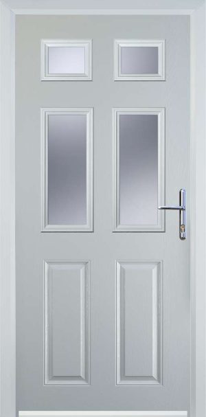 Door Stop 2 Panel 4 Square (T) Traditional Door - White