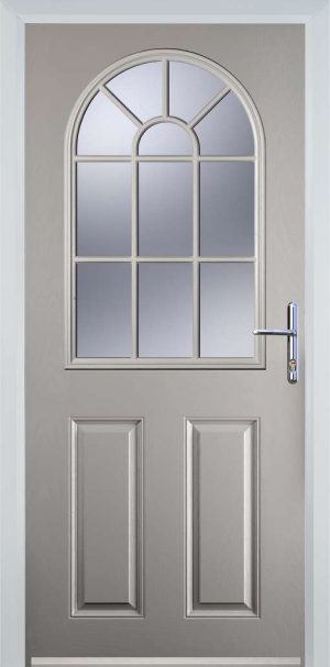 Door Stop 2 Panel Sunburst (L) Traditional Door - Agate Gry