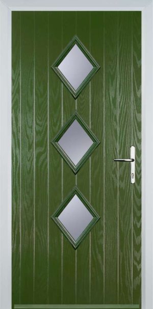 Door Stop 3 Diamond (P3) Contemporary - Fern Green