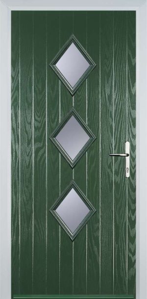 Door Stop 3 Diamond (P3) Contemporary - Green