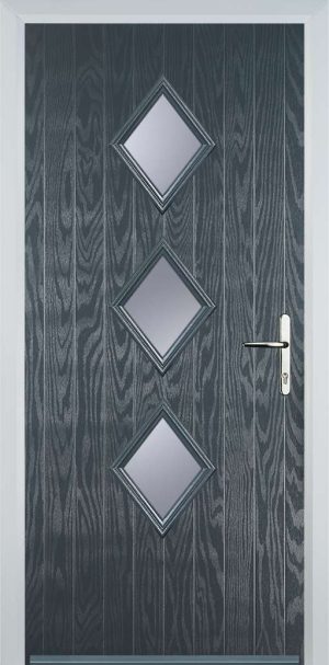Door Stop 3 Diamond (P3) Contemporary - Grey