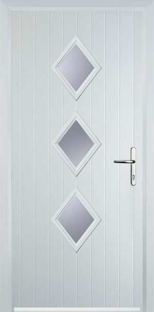 Door Stop 3 Diamond (P3) Contemporary - White