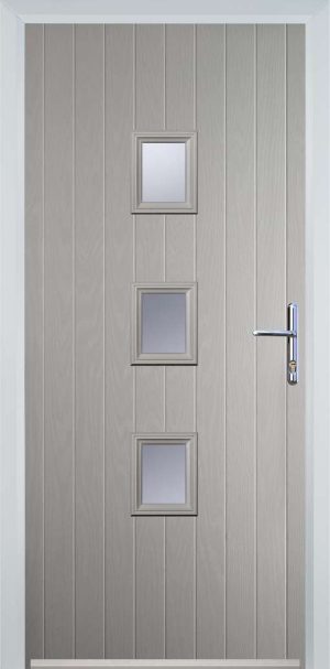Door Stop 3 Square Mid (Y3) Contemporary - Agate Gry