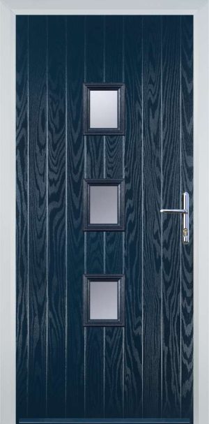 Door Stop 3 Square Mid (Y3) Contemporary - Blue