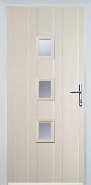 Door Stop 3 Square Mid (Y3) Contemporary - Cream