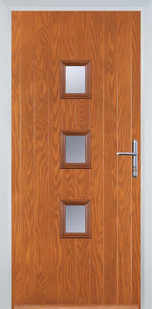 Door Stop 3 Square Mid (Y3) Contemporary - Oak