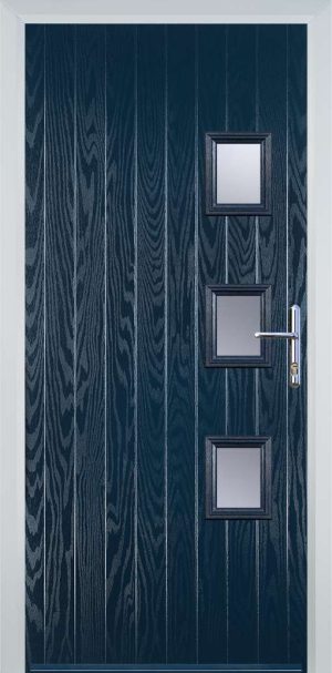 Door Stop 3 Square (Y) Contemporary - Blue