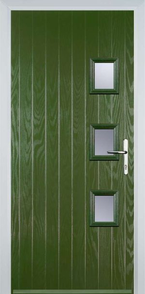 Door Stop 3 Square (Y) Contemporary - Fern Green