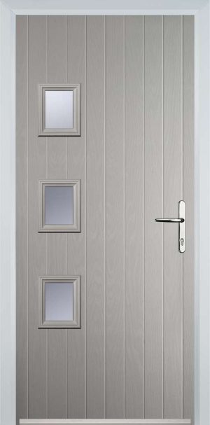 Door Stop 3 Square (YH) Contemporary - Agate Gry