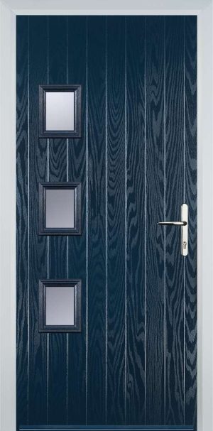 Door Stop 3 Square (YH) Contemporary - Blue