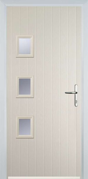 Door Stop 3 Square (YH) Contemporary - Cream