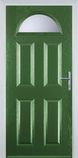 Door Stop 4 Panel 1 Arch (D) Traditional Door - Fern Green