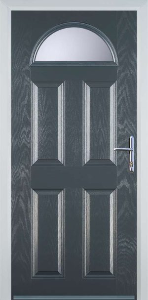 Door Stop 4 Panel 1 Arch (D) Traditional Door - Grey