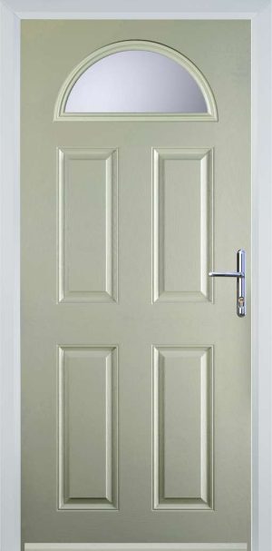 Door Stop 4 Panel 1 Arch (D) Traditional Door - Pebble Grey