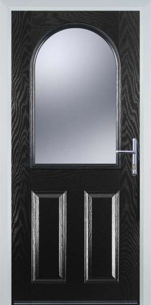 Door Stop 4 Panel 1 Arch (E) Traditional Door - Black