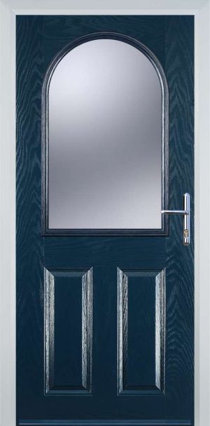 Door Stop 4 Panel 1 Arch (E) Traditional Door - Blue