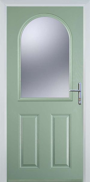 Door Stop 4 Panel 1 Arch (E) Traditional Door - Chartwell Green