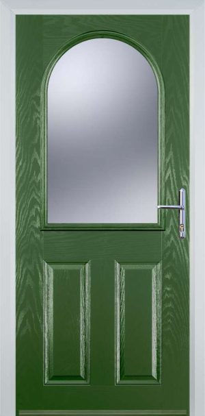 Door Stop 4 Panel 1 Arch (E) Traditional Door - Green