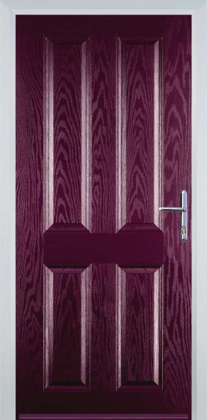 Door Stop 4 Panel (Q) Traditional Door - Purple Violet