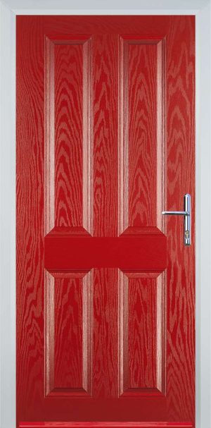 Door Stop 4 Panel (Q) Traditional Door - Red