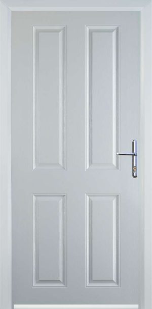 Door Stop 4 Panel (Q) Traditional Door - White