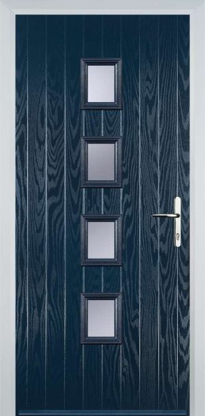 Door Stop 8 Sqaure (W) Contemporary - Blue