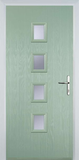 Door Stop 11 Sqaure (W) Contemporary - Chartwell Green