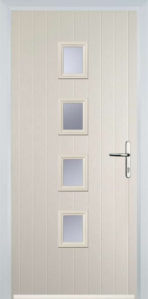 Door Stop 12 Sqaure (W) Contemporary - Cream