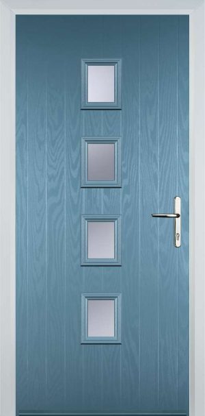Door Stop 22 Sqaure (W) Contemporary - Pastle Blue