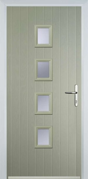 Door Stop 21 Sqaure (W) Contemporary - Pebble Grey