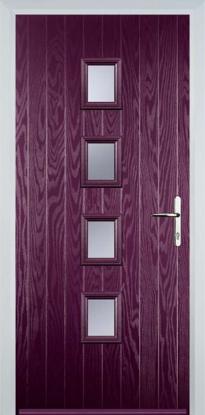 Door Stop 19 Sqaure (W) Contemporary - Purple Violet