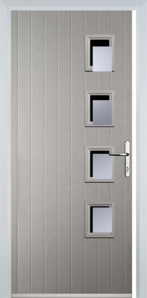 Door Stop 4 Square (W4) Contemporary - Agate Gry