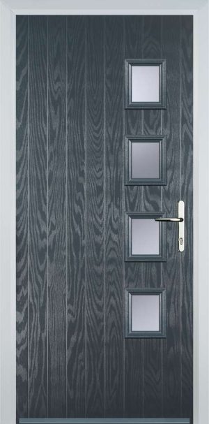 Door Stop 4 Square (W4) Contemporary - Grey