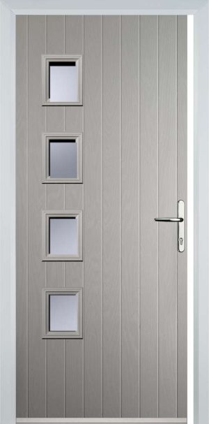 Door Stop 4 Square (W4H) Contemporary - Agate Gry