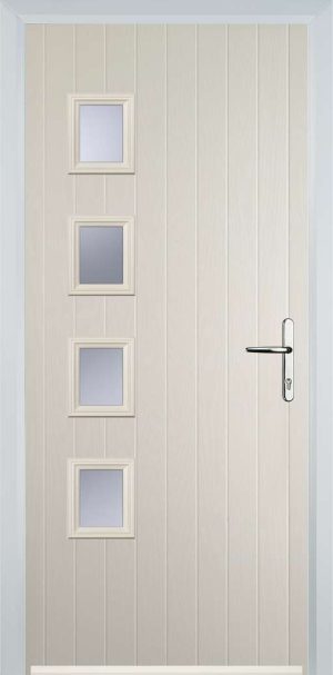 Door Stop 4 Square (W4H) Contemporary - Cream