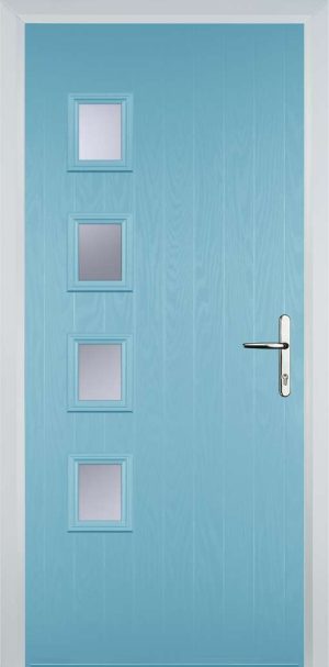 Door Stop 4 Square (W4H) Contemporary - Duck Egg blue